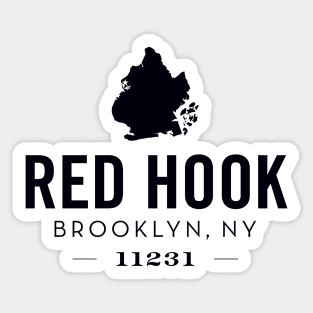 Red Hook (black) Sticker